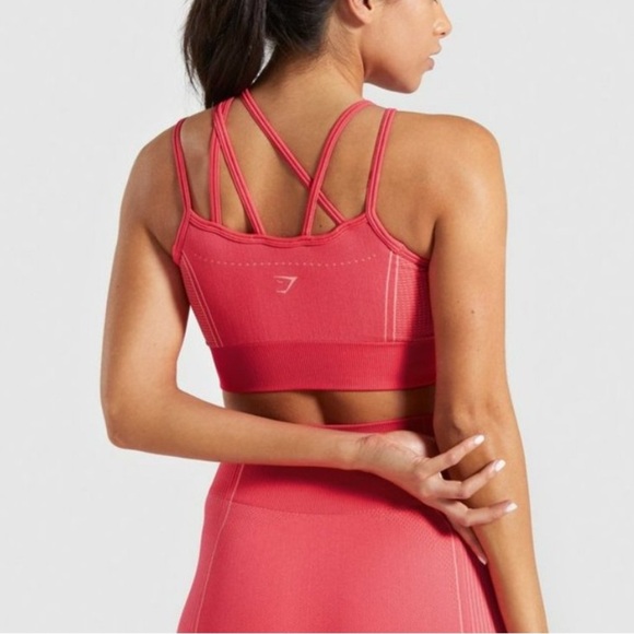 Gymshark Pink Ultra Seamless Sports Bra - Picture 3 of 6